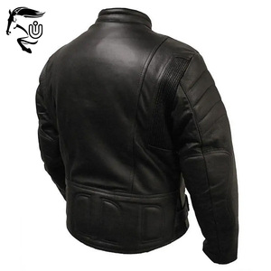 Chaquetas de cuero estilo motorista personalizadas en un ajuste delgado con chaqueta de cuero para hombre de primavera natural o motocicleta estilo otoño - Product Image 2
