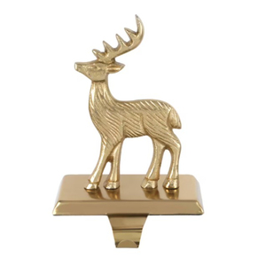 Stylish Design Iron <b>Christmas</b> Mantle Stocking Holder Vintage Style Bronze Finish Deer Stocking Hanger For Indoor <b>Christmas</b> Decor - Product Image 6