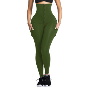 Leggings de punto de alto rendimiento de algodón 100% para mujer, elegantes, cómodos, personalizables, cintura, suministro directo de fábrica al por mayor - Product Image 6