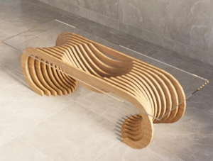 Table basse paramétrique Kalatri de luxe moderne, amovible, légère, lavable, pour la maison, le bureau, l'hôtel, utilisation en intérieur, décoration intérieure - Product Image 6