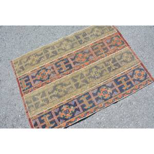 <b>Vintage</b> 29x38ft Brown Turkish Kilim Wool Rug Abstract Pattern Jute with Latex Backing for Entryway <b>Bed</b> Room or Living Room - Product Image 4