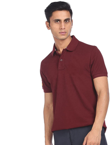 Bordado personalizado de alta calidad para hombres para camisetas de polo 65% algodón y tela de punto de material 35% con logotipo impreso - Product Image 5