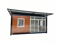 Maison en pente haut de gamme transformée à partir d'un conteneur maritime pour bureau, appartement et salle de bain, fabriquée en panneaux sandwich en acier