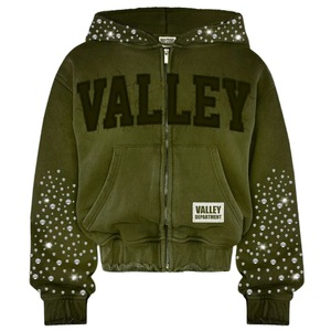 Sweat à capuche en molleton bouclette 100% coton, uni, hiver, personnalisé avec strass et broderie 3D, style Y2K vintage streetwear, coupe oversize, respirant - Product Image 1