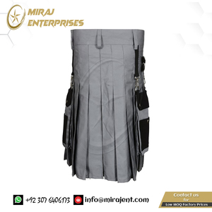 Nouveau dernier kilt traditionnel écossais des Highlands de bonne qualité avec tablier interchangeable avant unique kilt utilitaire kilt pour hommes - Product Image 4