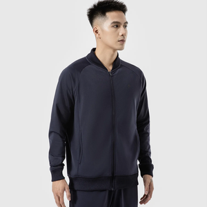 Blouson de style formel pour hommes avec col côtelé Fermeture à glissière d'hiver Service OEM disponible - Product Image 1