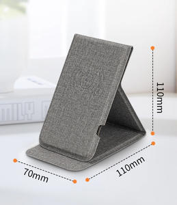 Customize Portable Ultra Slim PU Wireless Phone <b>Stand</b> 15W Fast Charging 3-in-1 Magnetic Foldable Phone Holder Best Gift - Product Image 3