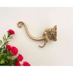 Crochets muraux en laiton populaires avec des critiques exceptionnelles pour un style de maison luxueux fini poli doré - Product Image 5