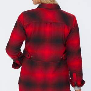 Veste longue à carreaux surdimensionnée pour femmes avec poches-confortable et confortable pour une tenue décontractée par temps frais - Product Image 5