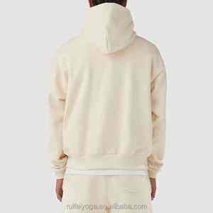 เสื้อสเวตเตอร์ผ้าฝ้ายสำหรับผู้ชายเสื้อผ้าแนวสตรีทปักโลโก้แบบกำหนดเอง - Product Image 2