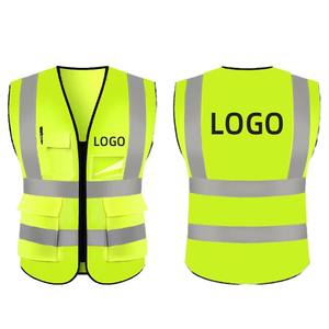 Construction Uniform Work Reflective Clothing High Visibility Reflective Safety Vest Jacket Industrial <b>Security</b> Vest With Logo - Product Image 3