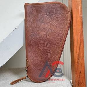 Hot Sale Genuine Embossed Leather Holster <b>Concealed</b> Carry Gun Holster Quick Pull Tactical Gun Holder Floral Leather Handgun Case - Product Image 1
