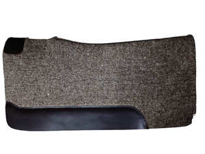 100% laine naturel gris brun cheval feutre Pad huilé véritable indien marron foncé cuir 32 "x32 taille personnalisé Logo emballage - Product Image 3