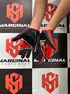 2026 New Arrival Custom Design Grip American <b>Football</b> Receiver <b>Gloves</b> Full Finger Hook Loop Closure Adults <b>Kids</b> High Quality - Product Image 5