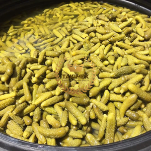 Pepinos en escabeche enlatados de alta calidad, Comida instantánea, pepino en escabeche para bebé, tamaño 3-6 cm en tarro de vidrio de Vietnam - Product Image 1