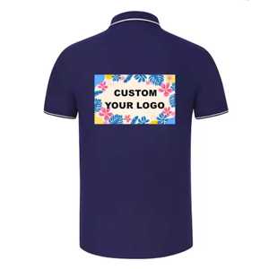Camisas al por mayor con logotipo personalizado bordado, tallas grandes para hombre y mujer, 100% algodón, tejido de punto, secado rápido, estilo casual de negocios, manga corta, color liso. - Product Image 2