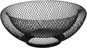 Metal <b>Black</b> <b>Wire</b> Fruit <b>basket</b> Vegetable <b>Basket</b> manufacturer Decorative Centerpiece for Kitchen Dining Room Office - Product Image 2