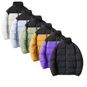 Chaqueta acolchada con logotipo personalizado OEM 2025 para hombre, abrigo de burbujas de talla grande, chaqueta de invierno cálida impermeable de moda de alta calidad - Product Image 3