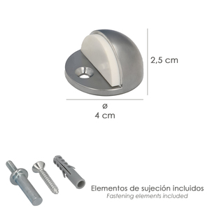 Fermaporta Wolfpack a vite in acciaio inossidabile argento opaco - Product Image 2