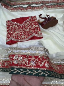 Sari en tissu personnalisé de qualité supérieure pour femme, avec chemisier à coupe éthérée, robe de soirée d'été pour adultes, export Sun - Product Image 5