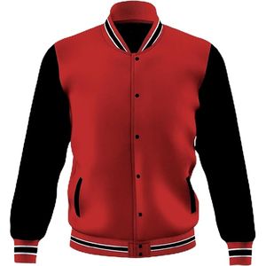 Professional Manufacture High Quality Varsity Jacket for Men Leather Sleeves CollegeBaseballjacket for men DDP Shipping - Product Image 1