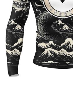 Personalizable transpirable MMA Rash Guard manga completa BJJ Rashguard para hombres surf y artes marciales | MOQ bajo UPF50 protección - Product Image 5