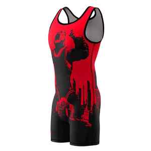Singlet de Lucha Personalizado por Sublimación para Hombre y Niña, Ropa Deportiva Cómoda, Body para Lucha - Product Image 6