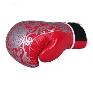 ถุงมือซ้อมมวยไทยหนังวัวขนาดมืออาชีพออกแบบโลโก้ของคุณเอง - Product Image 5