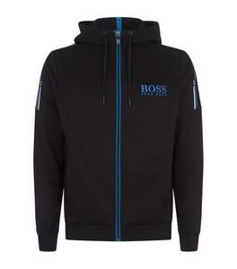 Sudaderas térmicas con cremallera estampadas personalizadas, Sudadera con capucha en blanco con hombros caídos y cremallera, venta al por mayor, sudaderas con capucha de felpa francesa de algodón 100% para hombres - Product Image 3