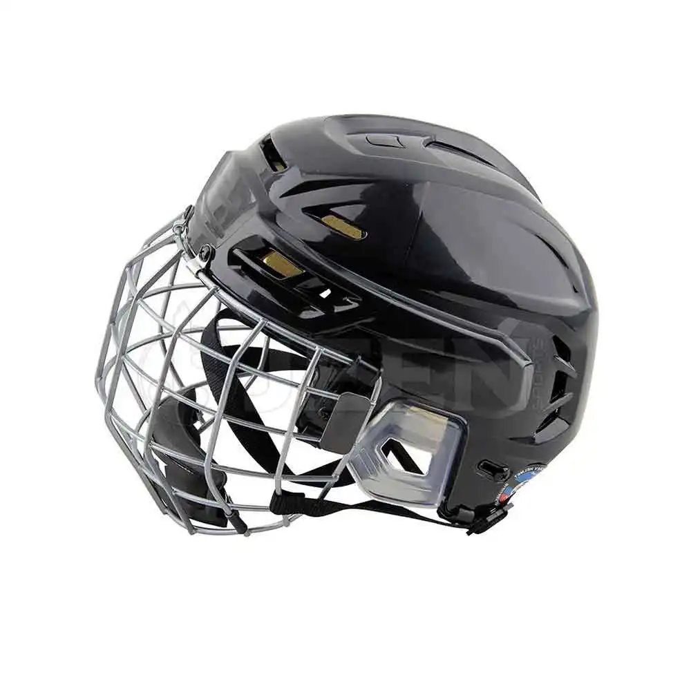 2024 Neues Design Hockeyspieler-Helm mit Hockeykäfig Vollgesichtkäfig zu verkaufen Gesamtverkaufspreis