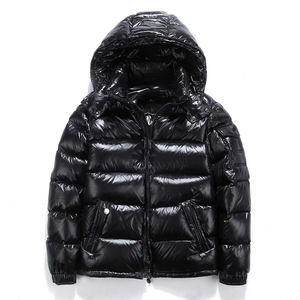 Manteau en duvet Hommes Bright Face Trend Hooded Short Thick Winter Bomber Shiny Puffer Veste pour homme - Product Image 1