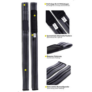 Correa de Levantamiento de Pesas Unisex al por Mayor con Logotipo Personalizado, Muñequeras para Entrenamiento de Fitness y Culturismo, Correa de Potencia para Levantamiento de Pesas - Product Image 6