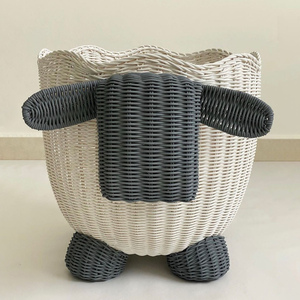 Panier de rangement pour bébé en rotin, design animalier, fait main, best-seller, prix bas - Product Image 4