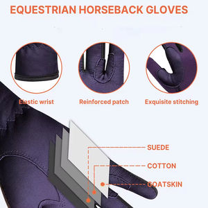 Gants d'équitation pour hommes Nouveauté Meilleure vente Produit personnalisé Gants d'équitation pour hommes Gants d'équitation antidérapants - Product Image 2