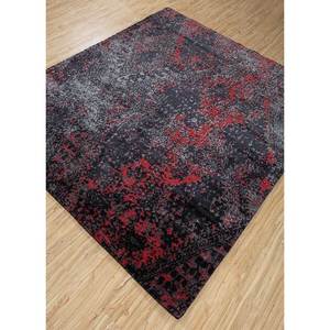 Alfombra Rectangular Kavi Gris y Negra, Tejida a Mano con Lana y Seda de Bambú, Diseño Abstracto para el Hogar, Pasillo, Habitación Juvenil, Modelo Esk-662 - Product Image 2