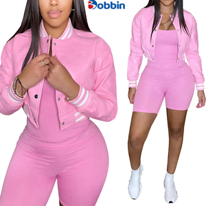 Chaqueta Bomber Varsity de Béisbol Personalizada para Mujer, de Cuero Reversible, Transpirable y Ecológica, en Oferta - Product Image 1