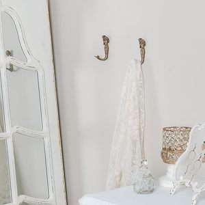 Gold Mermaid Shape Metal Wall <b>Coat</b> Hooks <b>Beach</b> Decoration Wall Mounted Hanging Rack for Keys Towel Clothes - Product Image 4