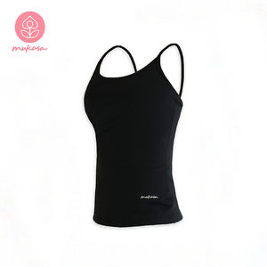 Débardeurs spaghetti sans manches de yoga pour femmes Gilet à col en U Casual Solid Color Yoga - Product Image 5