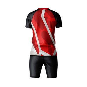 Camisetas de fútbol deportivas transpirables de poliéster liso personalizadas para hombre, conjuntos de uniformes de fútbol, conjuntos de camisetas de fútbol - Product Image 2