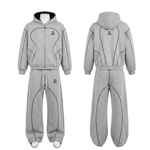 Nueva Sudadera con Capucha de Felpa de Poliéster Tejida para Hombre, Estilo Hip-Hop Urbano, Lavado Ácido, Estampada, Retro, Moderna e Informal para Otoño - Product Image 1