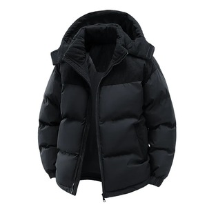 Nouvelle arrivée, manteau d'hiver imperméable à manches longues de style doudoune en toile à capuche, unisexe - Product Image 5