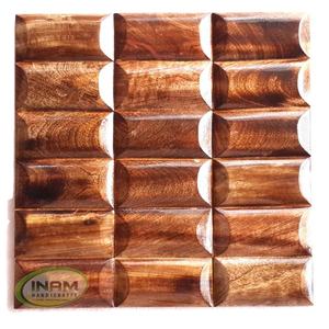Carreaux de mur en bois de manguier faits à la main Carreaux de designer polis décoratifs et durables antiques pour la décoration murale - Product Image 1