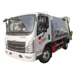 Camion à ordures compacteur d'occasion 4x2 de 6 m³ pour la collecte des déchets à vendre - Product Image 1