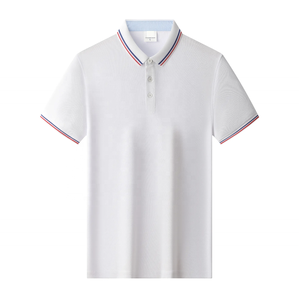 Camisa de Golf Personalizada para Hombre, de Alta Calidad, Informal de Negocios, Tejido Sólido, Transpirable, Opción de Talla Grande, Poliéster/Algodón - Product Image 2