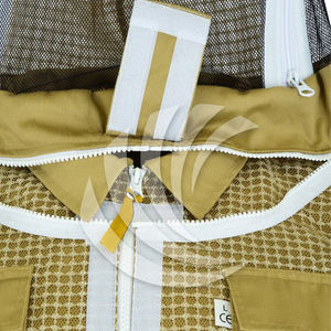 Chaqueta de Apicultura Color Caqui Resistente a Picaduras con Cremallera Frontal, Múltiples Bolsillos, Ventilada y Resistente, Proveedor Mayorista de Equipo de Trabajo para Colmenas - Product Image 4