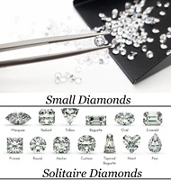 100% diamantes solitarios naturales sueltos excelente corte tamaño personalizado 5,06mm I1 pureza G Grado de Color fabricación de joyas hechas a mano diamantes
