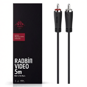 Rca Audio Video <b>Cable</b> 5m Male To Male Black - Product Image 1
