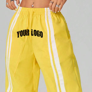 Pantalon de survêtement Baggy décontracté pour femmes Joggers en coton doux avec cordon de serrage à la taille élastique coupe ample pour l'été - Product Image 5