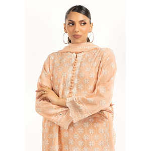 Conjunto de Traje de 3 Piezas de Chifón Bordado para Mujer IUSTKSD-766 - Product Image 1