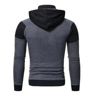Hiver Hommes Hoodie-100 % Coton Polaire Digital Quick Dry Zipper-Up Design Sporty Casual Vous garde au chaud pour les entraînements Week-ends - Product Image 6